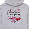 thumbnail image 3 of Dr. Seuss - Valentine's Day with Cat In The Hat - Men's Pullover Hooded Fleece Sweatshirt, 3 of 6