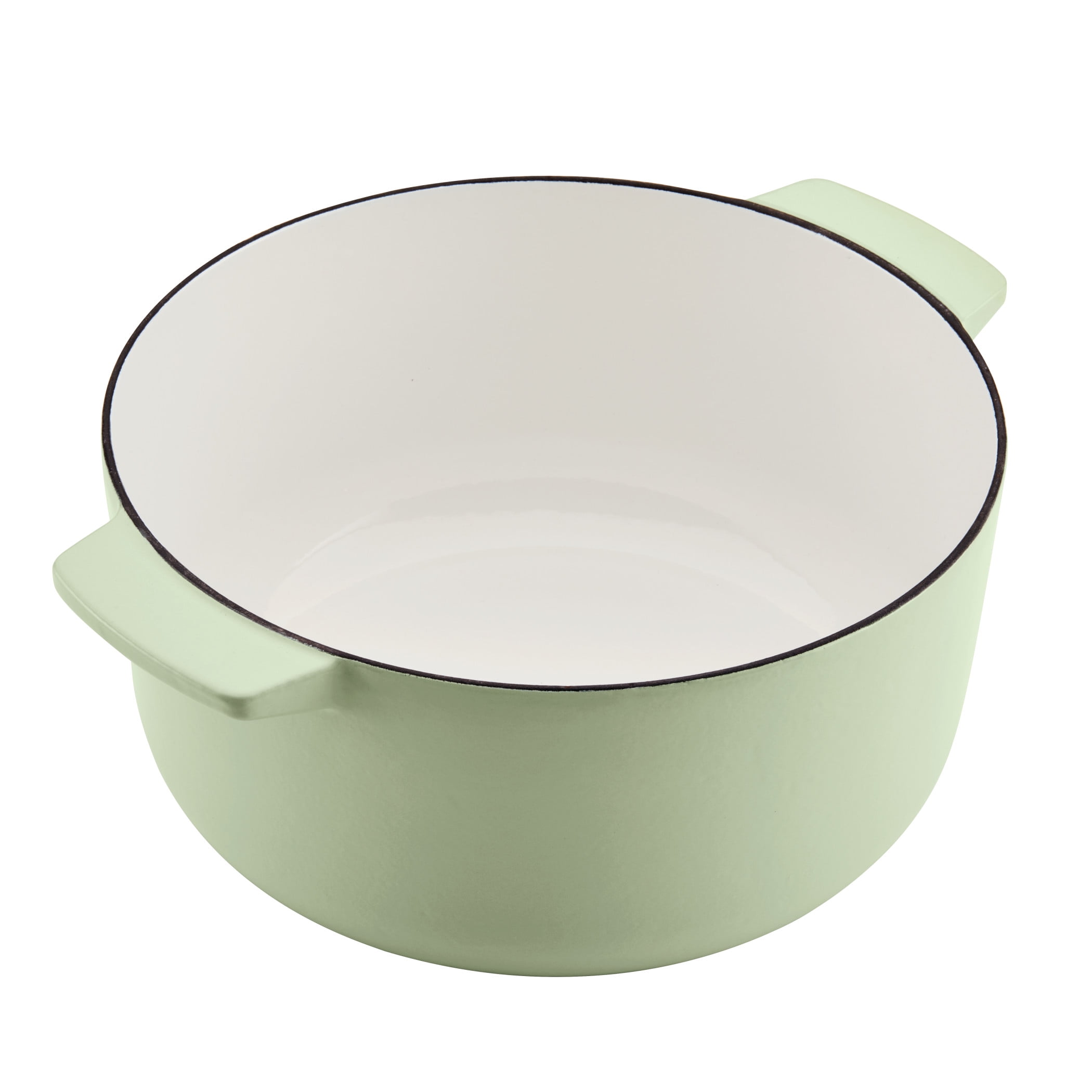 EDGING CASTING Enameled Cast Iron Dutch Oven Pot With Lid, 5.5 Quart, for  Bread Baking, Cooking, Pistachio Green