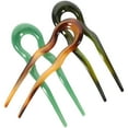 thumbnail image 5 of 3pcs French Pin Elegant Hair Forks Decorative U Shaped Hairpins for Buns, 5 of 7