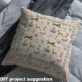 thumbnail image 2 of Homewish Jungle Leopard Cheetah 01, Reindeer Flamingo Animal Room Decor Fabric by the Yard, Rustic Flower Sewing Fabric, Lightweight Room Decor, 2 of 6