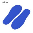 thumbnail image 3 of Unique Bargains Footprint Sticker Shoes Floor Decal Sign Blue 8x3", 3 of 6