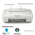 Canon PIXMA MG2522 Wired Color Inkjet Printer (White) with Extra 10FT ...