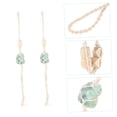 thumbnail image 4 of IBASETOY 2Pcs Car Rearview Mirror Hanging Decor Natural Stone Pendant Green for Decoration, 4 of 6