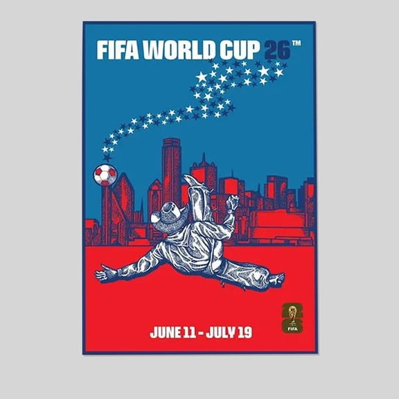 Dallas Official FIFA WorldCup 2026 Wall Art Poster Size 24''x36'' Goldengate