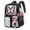 thumbnail image 1 of Mochila Transparente Resistente Crvint con Diseño de Mariposa, 1 of 8