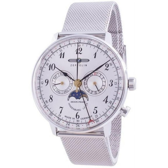 Zeppelin Hindenburg LZ129 7036M-1 7036M1 Quartz Moon Phase Men's Watch