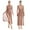 Dusty Pink, variant on Womens Lyrical Dance Dress Glittery Rhinestones Sheer Mesh Flowy Split Maxi Dress Leotard Dresses Navy Blue M