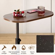 LUOLUO C - Shaped End Table, 360° Rotating Adjustable Height Couch Side Tables for Sofa/Bed/Bathtub (Vintage)