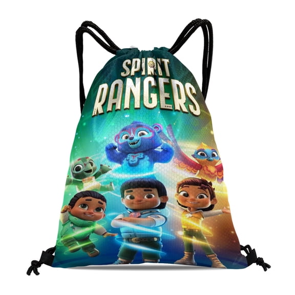 Spirit Rangers Drawstring Backpack Bag Party Favors Goodies Merch Gym Waterproof Swimming Beach Fans
