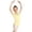 Yellow, variant on BFHHYA Girls Ballet Leotards Round Neck Ruffle Trim Short Sleeve Ballet Dance Solid Color Bodysuits for Girls 3-15 Years