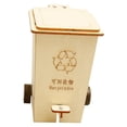 thumbnail image 2 of Cubo de basura volteable Rompecabezas Construcción Juguetes Manualidades Educación temprana Adorno Madera reciclable, 2 of 9
