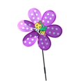 thumbnail image 1 of Molino de viento de jardín, adornos florales giratorios, regalos, molinetes para niños, juguetes para bebés, granja Violeta, 1 of 9