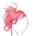 thumbnail image 1 of Tulle Mesh Headpiece,Elegant Hat Clip,Party Performance Hair Accessories,Delicate Lightweight Tulle Mesh Craft With Minimalist Decorative Design,Exquisite Hair Clip Ornament For Party,Watermelon Red, 1 of 8