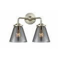 thumbnail image 1 of Innovations 284-2W-SN-G63-LED Small Cone 2 Light Bath Vanity Light part of the Nouveau Collection, Brushed Satin Nickel, 1 of 1
