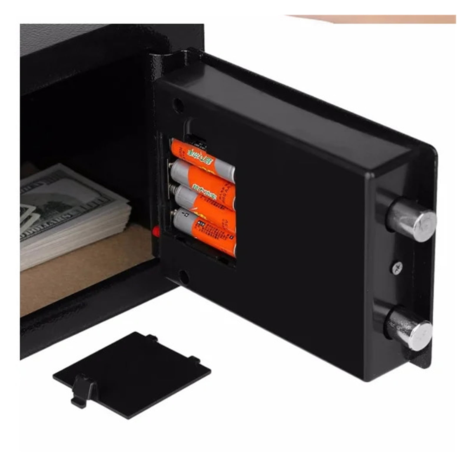 Digital Safe Box Mini Steel Safes Money Bank Small Household Password Key Safety Security Box Keep Cash Jewelry Document ,Maximum Protection