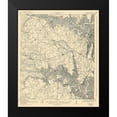 thumbnail image 2 of US Army 15x17 Black Modern Framed Museum Art Print Titled - St Marys Florida Georgia Quad - US Army 1936, 2 of 5
