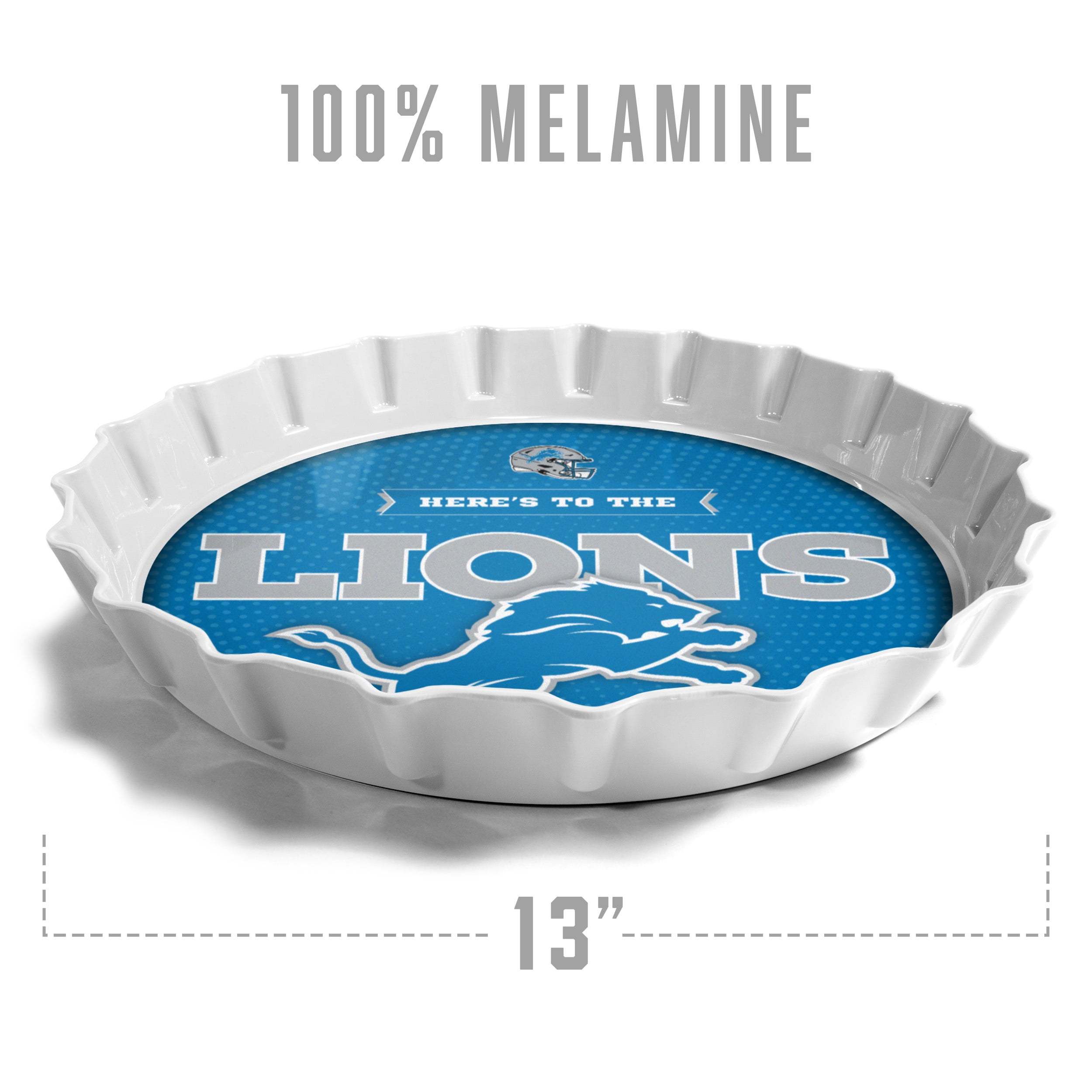 YouTheFan NFL Detroit Lions Bottle Cap Serving Tray