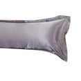 thumbnail image 3 of Funda de Almohada Elegante Soledad Funda de Almohada de Cuerpo Largo de Seda Gris 48x120cm, 3 of 7