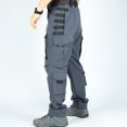 thumbnail image 6 of WTOBBY Men's Military Tactical Work Pants Stretch Multi-Pocket Outdoor Waterproof Down Insulated Pants for Hiking Camping Cold Weather Men's Trousers,Gray M, 6 of 8