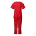 thumbnail image 4 of Ensemble de 2 Pcs Uniforme Médical d'Hôpital Unisexe Haut Pantalon Infirmière Dentiste, 4 of 5