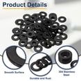 thumbnail image 3 of 60 Pcs Flat Washer for Screws, Stainless Steel Washers 6mm ID x 16mm OD x 2mm Thick for Bolts, Factories Repair, Kitchens, Shops, Black, 3 of 6