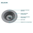 thumbnail image 5 of Elkay LKQS35CA Polymer Drain Fitting, Removable Basket Strainer and Rubber Stopper Caviar, 5 of 7