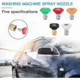 thumbnail image 4 of Washer Nozzle Tips , Quick Release High Pressure 1/4\' Spray Nozzle Tips, DUS-025 Multiple Degrees ,4000PSI,for Car Cleaning ,5PCS, 4 of 5
