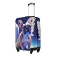 thumbnail image 2 of Balery Luggage Cover Night Sky Winged French Bulldog Print Suitcase Covers for Luggage Elastic Washable Suitcase Protector Fits 18-32 Inch Luggage-X-Large, 2 of 9