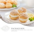thumbnail image 5 of 50 Pcs Small Round Packaging Boxes Cake Chocolate Clear Packing Cupcake Stand Plastic, 5 of 6
