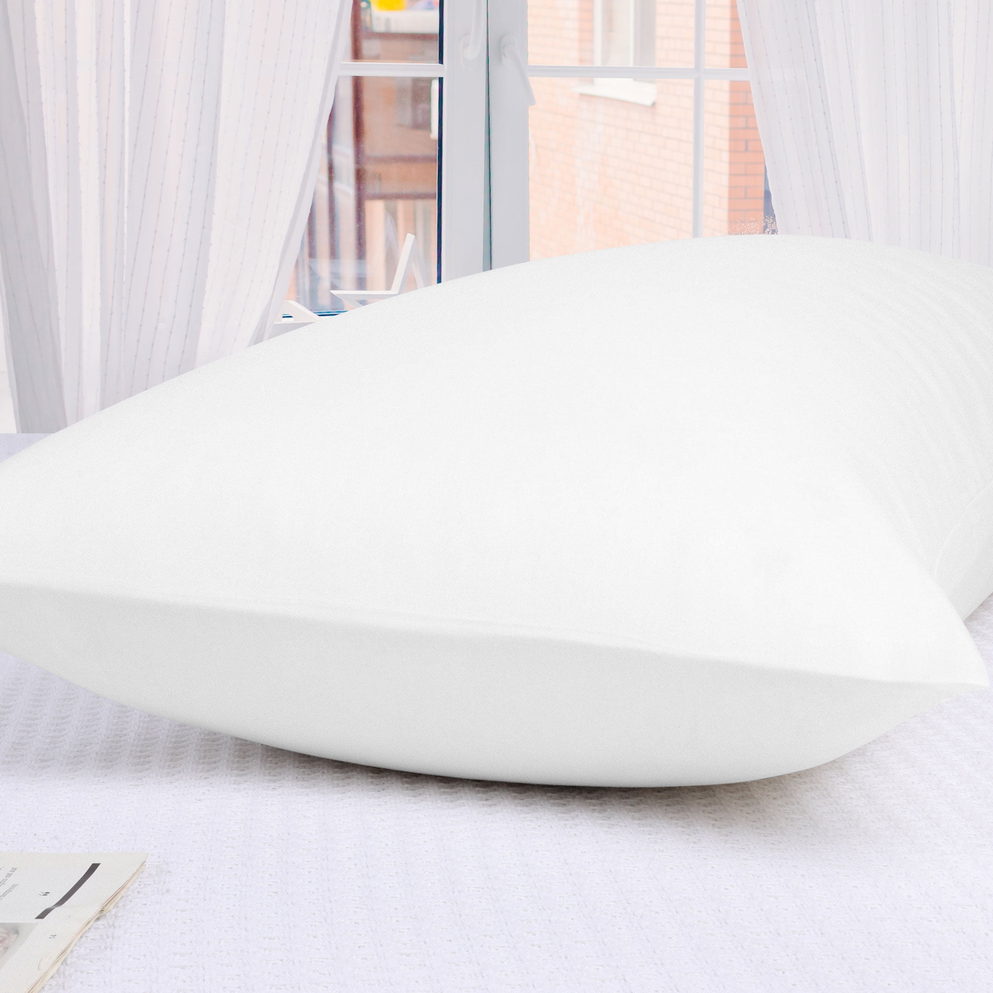 Unique Bargains Cotton Body Pillowcase Breathable Envelope White 20"x60"