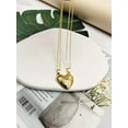 thumbnail image 2 of Matching Necklace for Couples, Gold Heart Necklace, Valentine's Gifts Best Friendship Jewelry, 2 of 7