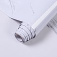 thumbnail image 1 of Thicker Improved Imitation Marble Pattern Wallpaper / Sticker, Kitchen Table Top Waterproof Self-Adhesive Paper 0.6 * 5m (Jazz White), 1 of 1