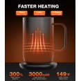 thumbnail image 2 of Taza inteligente térmica recargable Kepwam T1 de 470 ml, 2 of 9