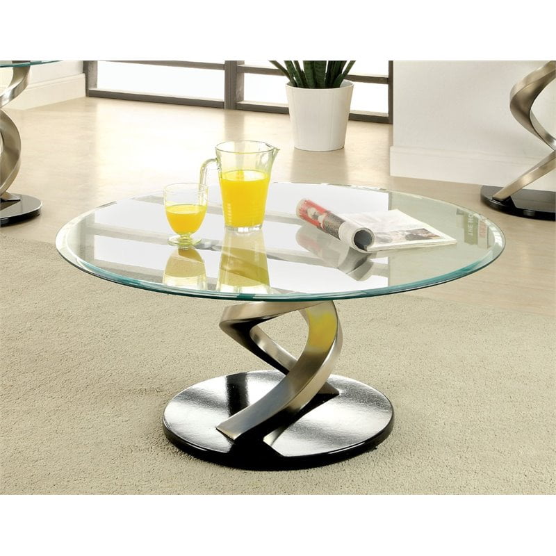 Furniture Of America Crook Stainless Steel Coffee Table In Satin Plated Com - Steel Coffee Tables Glass Top Furniture Of America Crook Stainless Steel Coffee Table In Satin Plated Com - Steel Coffee Tables Glass Top