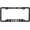 Black - Style 1, variant on [Officially Licensed US Marine Corps Product] - USMC Marine Mom - Domed Custom-Made Personalized Narrow (Thin) Top 4 Hole Metal Car License Plate Frame with Free caps - Gold Frame (Qty: 1)