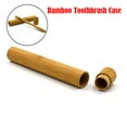 thumbnail image 1 of Portable Natural Bamboo Toothbrush Case Tube For Travel Eco Friendly Hand Made, 1 of 7