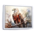 thumbnail image 2 of Designart "The Prismatic Majesty Of The Bold Eagle II" Animals Eagle Floater Framed Canvas Wall Art, 2 of 5