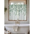 thumbnail image 4 of Sage Green Eucalyptus Leaf Living Room Curtains 2 Panel, Spring Leaves Botanical Cafe Window Treatment, Farmhouse Bedroom Bathroom Kitchen Curtains Drapes 104"x54", 4 of 6