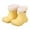 Yellow, variant on LYHaoo Warm Boots for Girls Kids Rain Boots For Girls Winter Snow Boots With Warm Comfortable Rubber Booties Toddler Outdoor Play Shoes Sizes 9.5 Brown(3-3.5 Years)