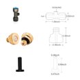 thumbnail image 2 of Sistema de riego y enfriamiento por nebulización de baja presión para jardines y terrazas, 6 metros con 6 boquillas, color negro, incluye cinta de teflón. Ideal para áreas exteriores, resistente a la, 2 of 2