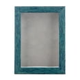 thumbnail image 2 of 8x10 Distressed Blue Shadowbox Frame - Interior Size 8x10 with 1" Usable Depth - Light Grey Acid-Free Suede Backing, 2 of 5
