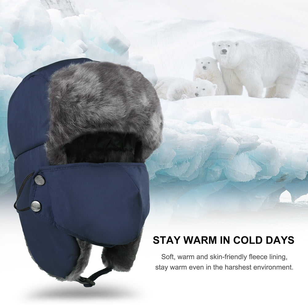Trooper Trapper Hat Winter Windproof 