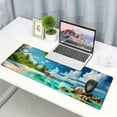 thumbnail image 6 of nygtbtfer Mouse Pad, Square Style Anti-Slip Rubber Mousepad with Stitched Edges for Gaming Office Laptop Computer Men Women Kids, Cute Custom Pattern Mouse Mat, and Coconut Trees Design 31.5x11.8 in, 6 of 6