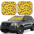 thumbnail image 2 of Picia Duck with Star Sunglasses 2 Piece Car Windshield Sun Shade Foldable | Foldable Sun Shield for Front Window Blocks UV Rays and Keeps Your Vehicle Cool-Medium, 2 of 7