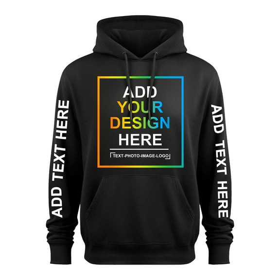 Custom Hoodies Design Your Own Personalized Photo Text Hoodie Custom Sweatshirt 4 Side Print