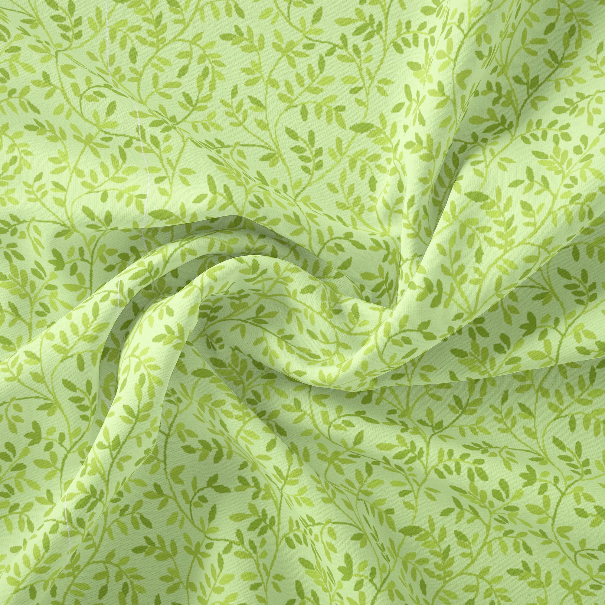 Waverly Inspirations 1 Yard 100% Cotton Italian Leaves, Green, 44" Wide for Quilting & Sewing
