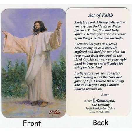 Club Pack Of 50 "Act Of Faith" Religious Prayer Cards ...