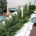 thumbnail image 6 of 4Pcs Christmas Norfolk Pine Garland, 6FT Real Touch Faux Green Garlands, Winter Artificial Greenery Garland for Mantle, Table, Stairs, Fireplace, Indoor & Outdoor Xmas Decorations, 6 of 12