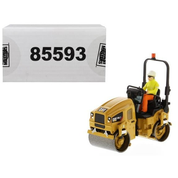 Diecast Masters 85593 CAT Caterpillar CB-2.7 Utility Compactor with Operator High Line Series 1-50 Diecast Model