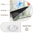 thumbnail image 5 of Colorful Poppy Area Rugs 4x6 ft Pink Orange Blue Floral Plant Leaf Washable Rug Non Slip Indoor Carpet Absorbent Floor Mat for Living Room Bedroom Dining Room, 5 of 9